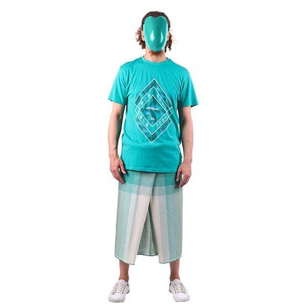 sarong-izare-bandes-vert-turquoise-crème