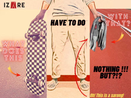 Skateboard & Sarong